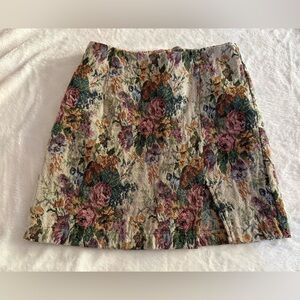 Wild Fable Floral Jacquard Tapestry Cottage Core Short Mini Skirt 00